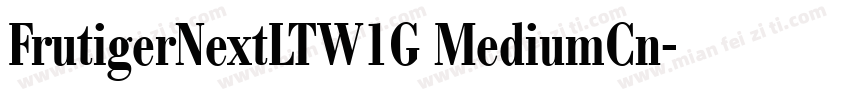 FrutigerNextLTW1G MediumCn字体转换